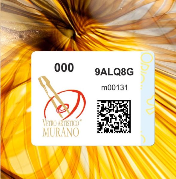 bollino vetro di murano