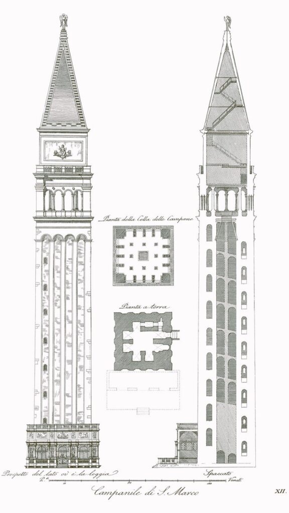 Campanile di San Marco: 1200 anni di storia straordinaria, curiosità e info utili per visitarlo 7 progetto